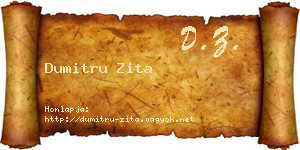 Dumitru Zita névjegykártya